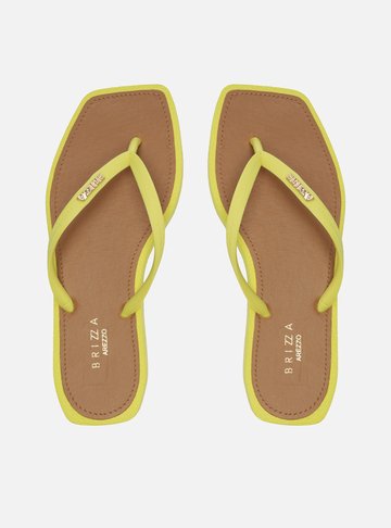 Chinelo de Dedo Amarelo Recouro Square Brizza