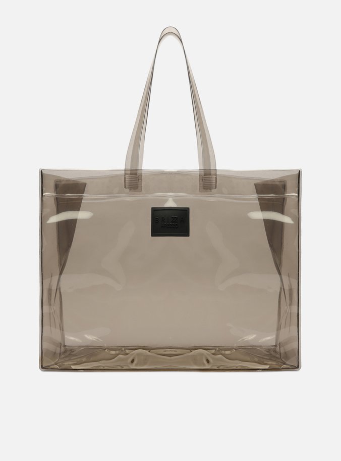 Bolsa Shopping Preta Vinil Liz Grande Brizza
