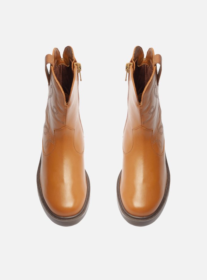 Bota Infantil Marrom Cano Médio Western Georgia
