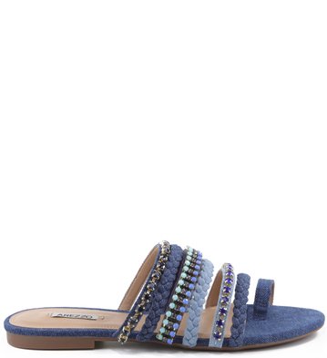 Rasteira Multi Jeans