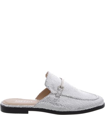 Mule Flat Prata Little Metal