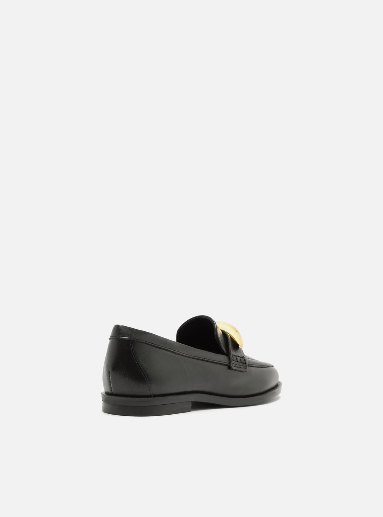 Mocassim Preto Couro Metal Bold Silvia Braz — foto 3