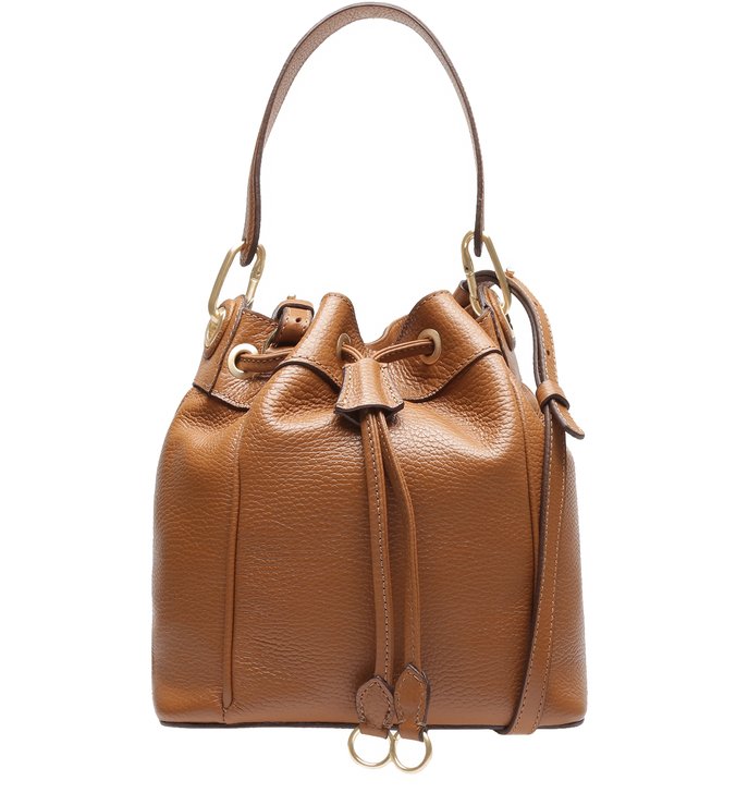 Bolsa Bucket Couro Selena Média Cupuaçu