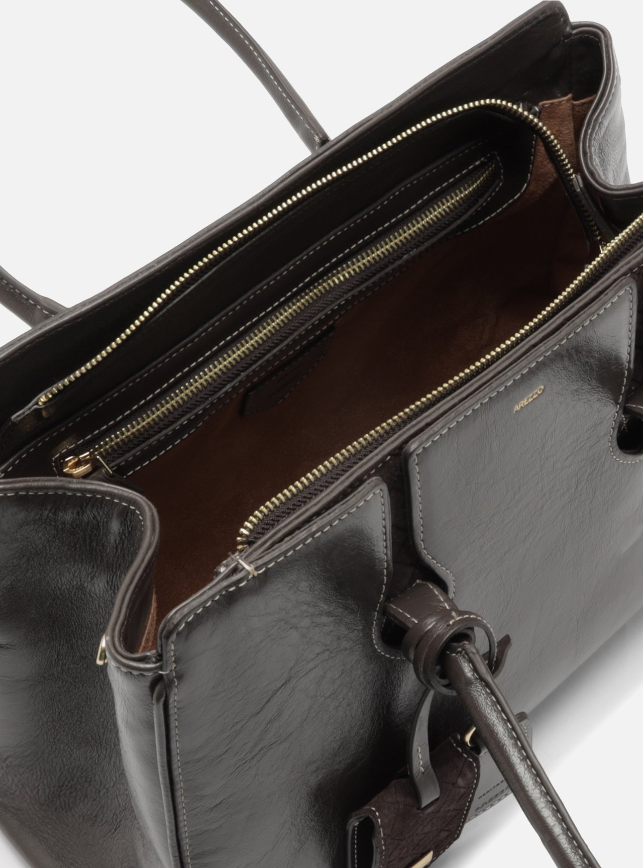 Bolsa Shopping Marrom Couro Heritage Grande — foto 4