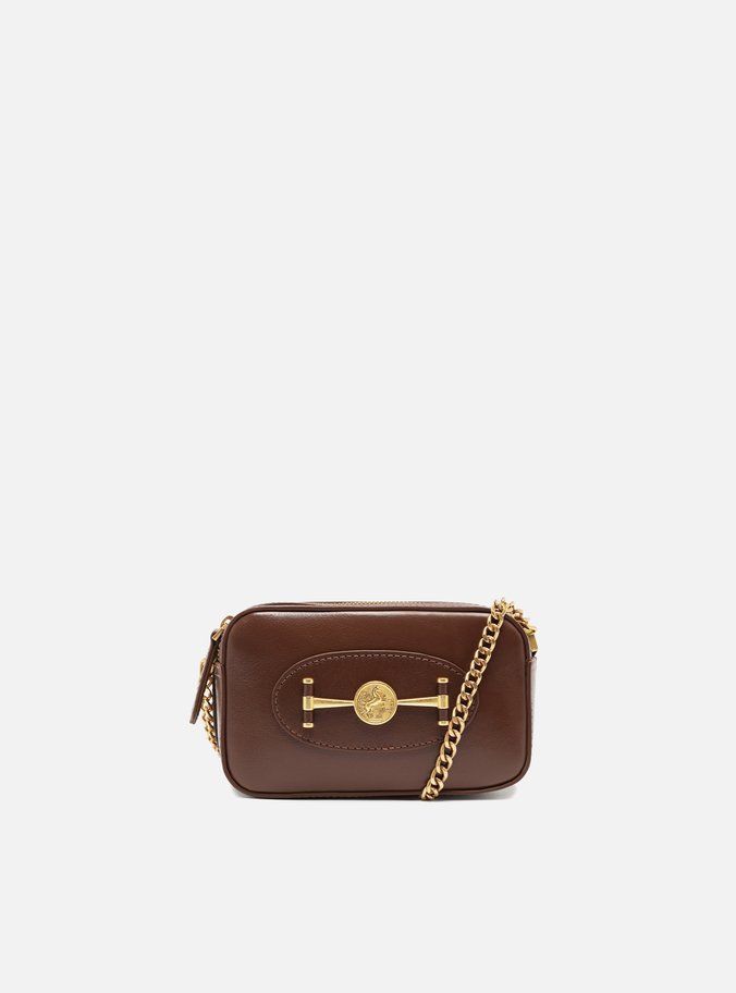 Bolsa Tiracolo Marrom Couro  Pequena