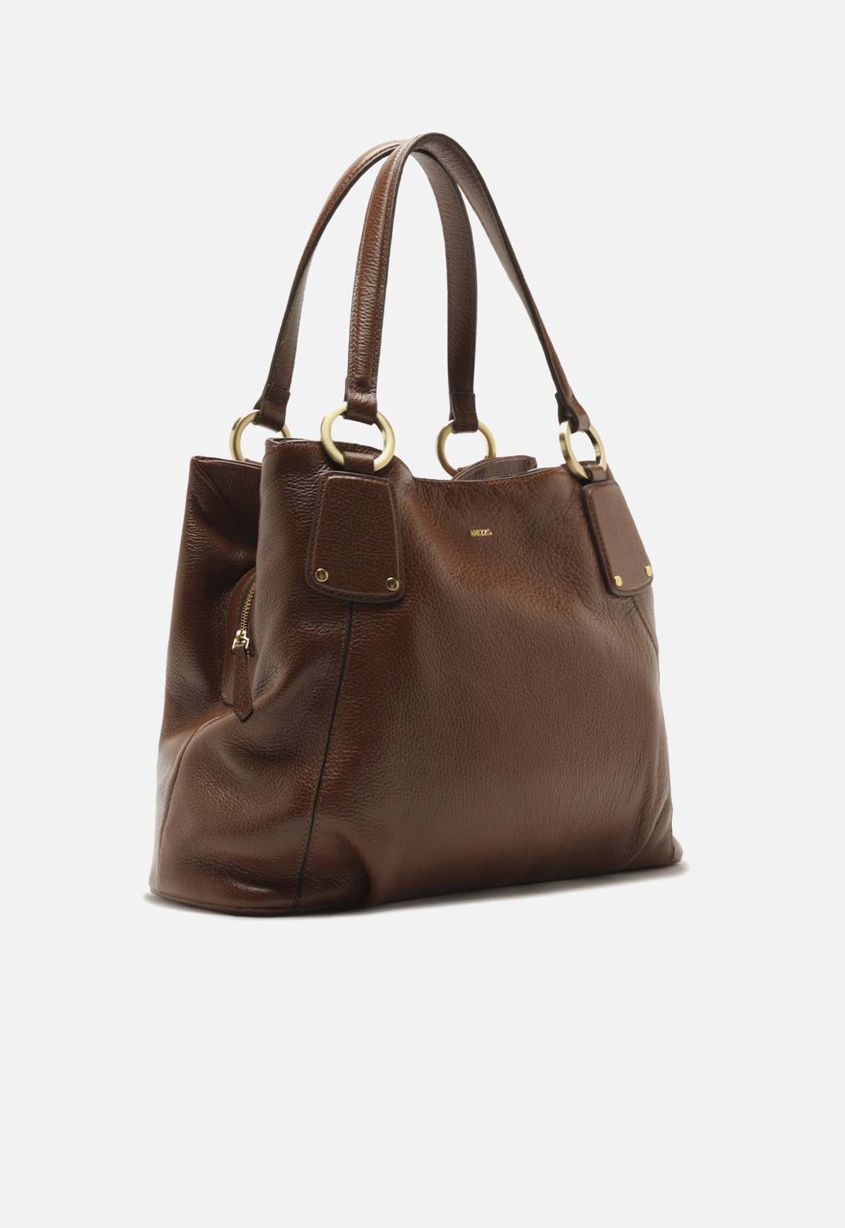 Bolsa Hobo Marrom Couro Grande — foto 5