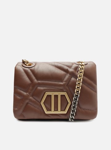 Bolsa Tiracolo Marrom Couro Emma Média