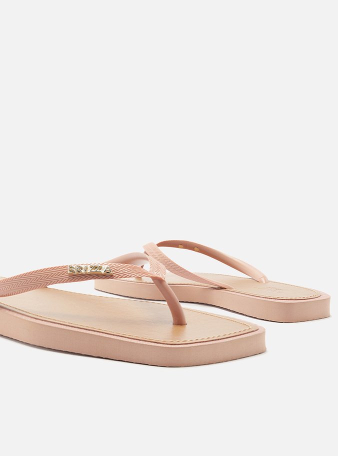 Chinelo de Dedo Rosé Recouro Square Brizza