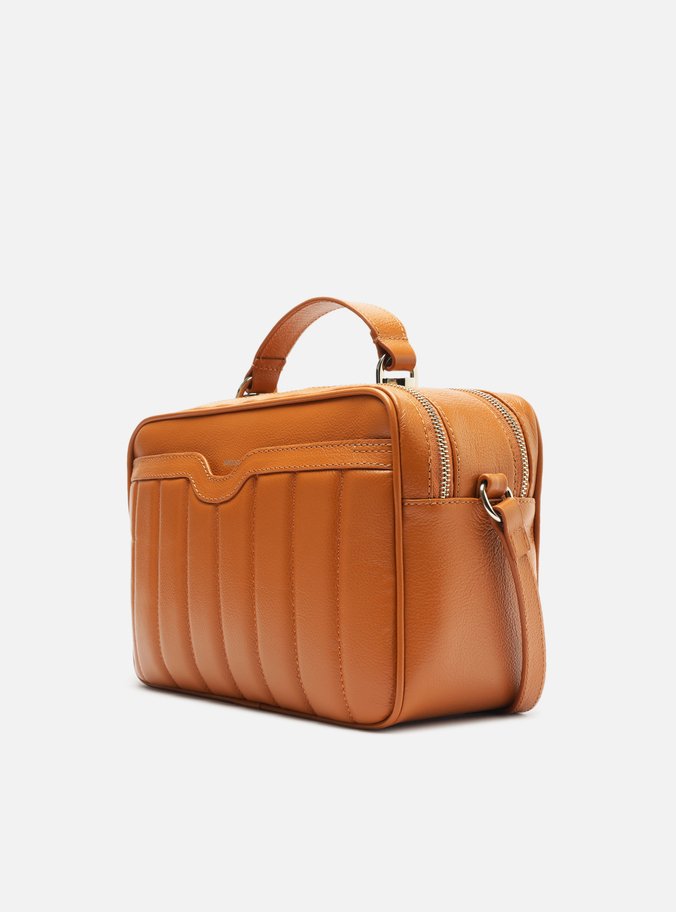 Bolsa Tiracolo Marrom Couro Francine Média