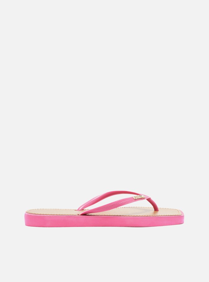 Chinelo de Dedo Rosa Recouro Square Brizza