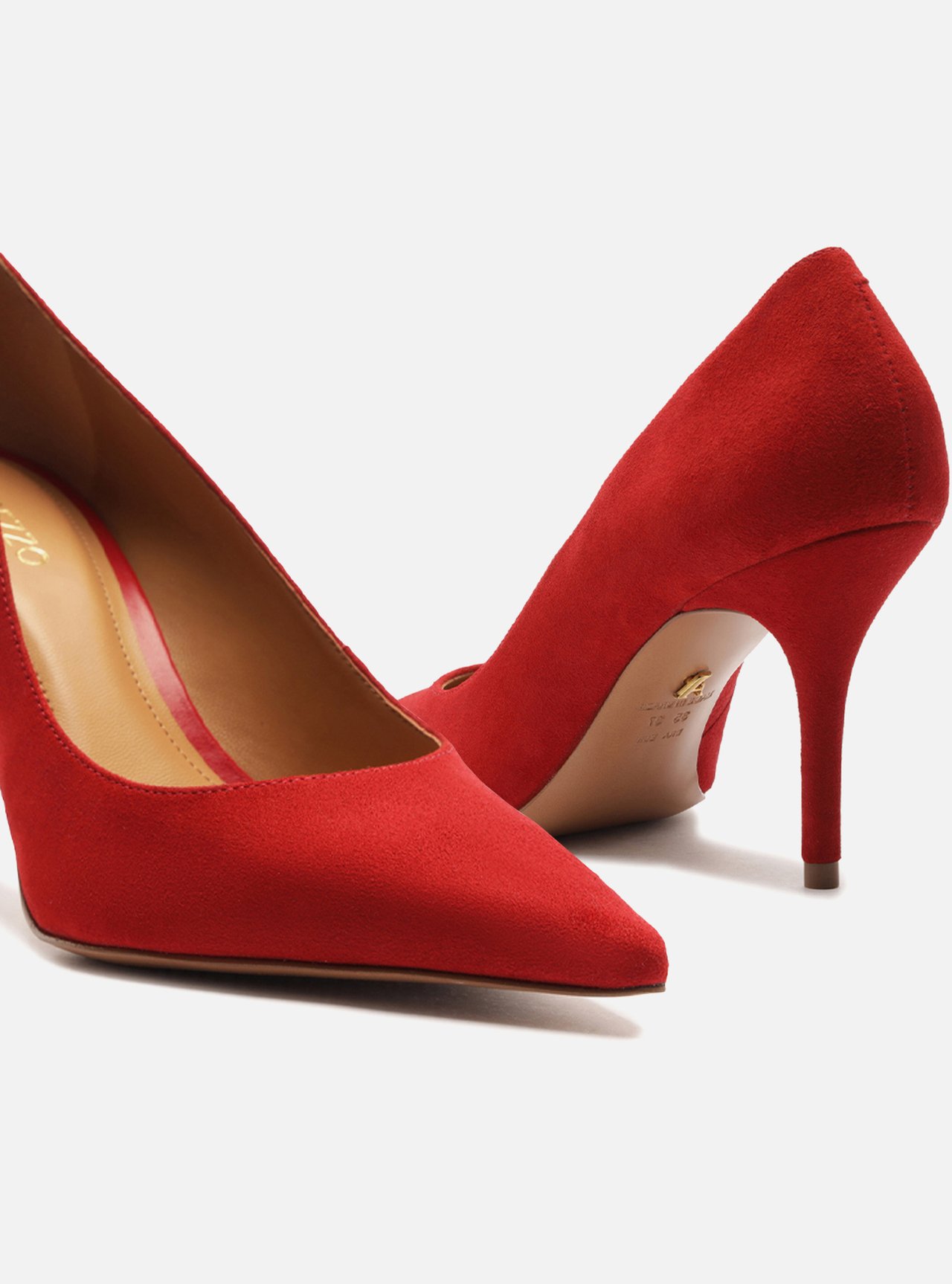 Scarpin Vermelho Camurça Salto Fino Essencial 85 — foto 4