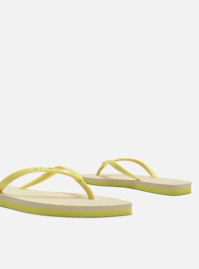 Chinelo de Dedo Amarelo Flash Bicolor Basics