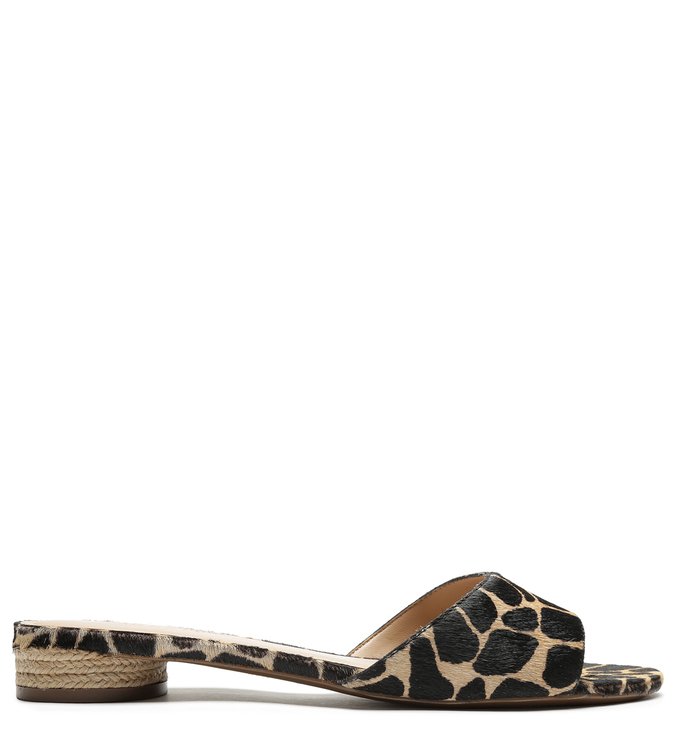 Mule Animal Print Pelo Aberta Onça
