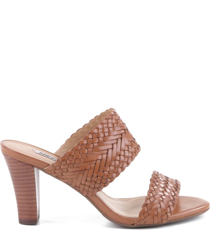 Mule Trama Couro Tan
