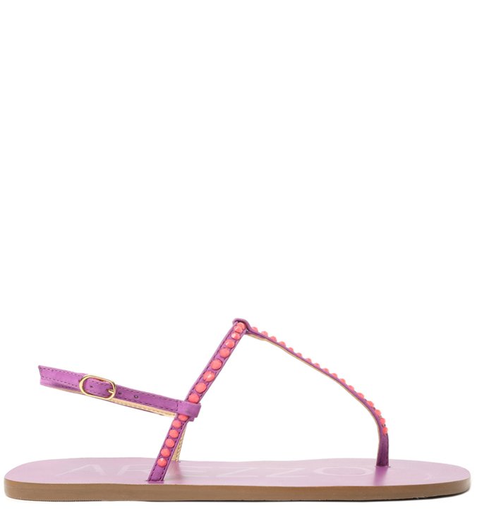 Rasteira Roxa Nobuck Slim