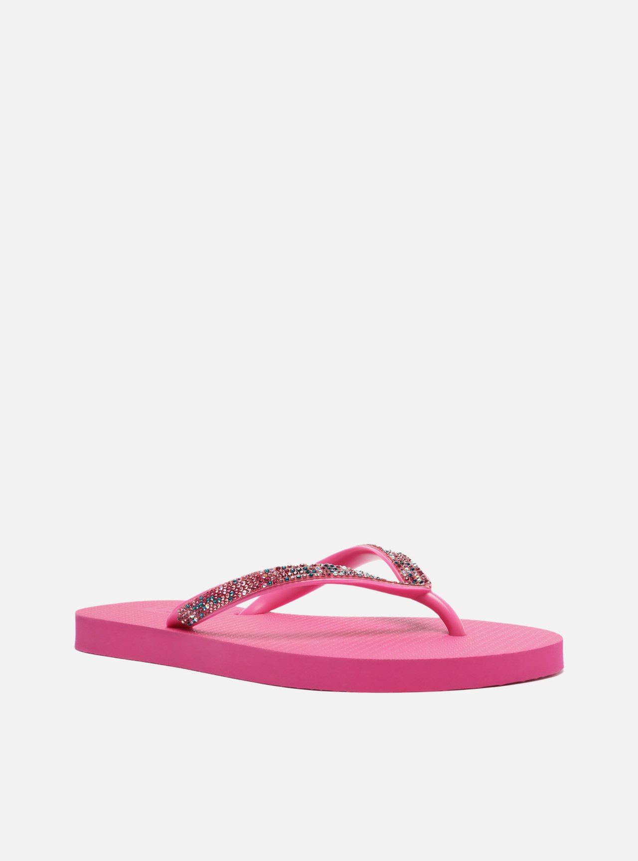 Chinelo de Dedo Rosa Strass Essential Brizza — foto 2