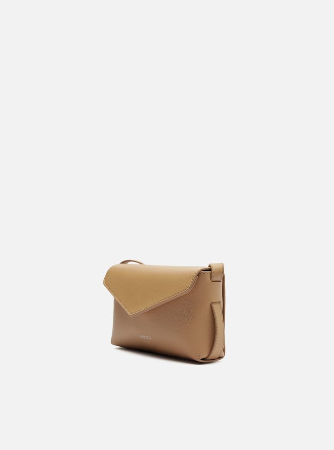 Bolsa Tiracolo Bege Pequena Envelope