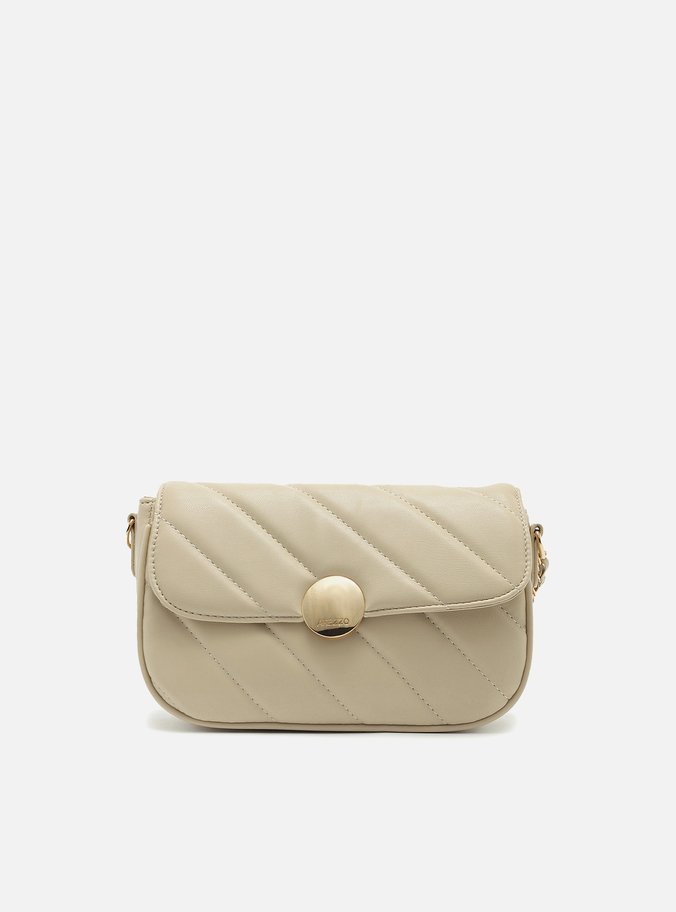 Bolsa Tiracolo Bege Pequena Matelassê