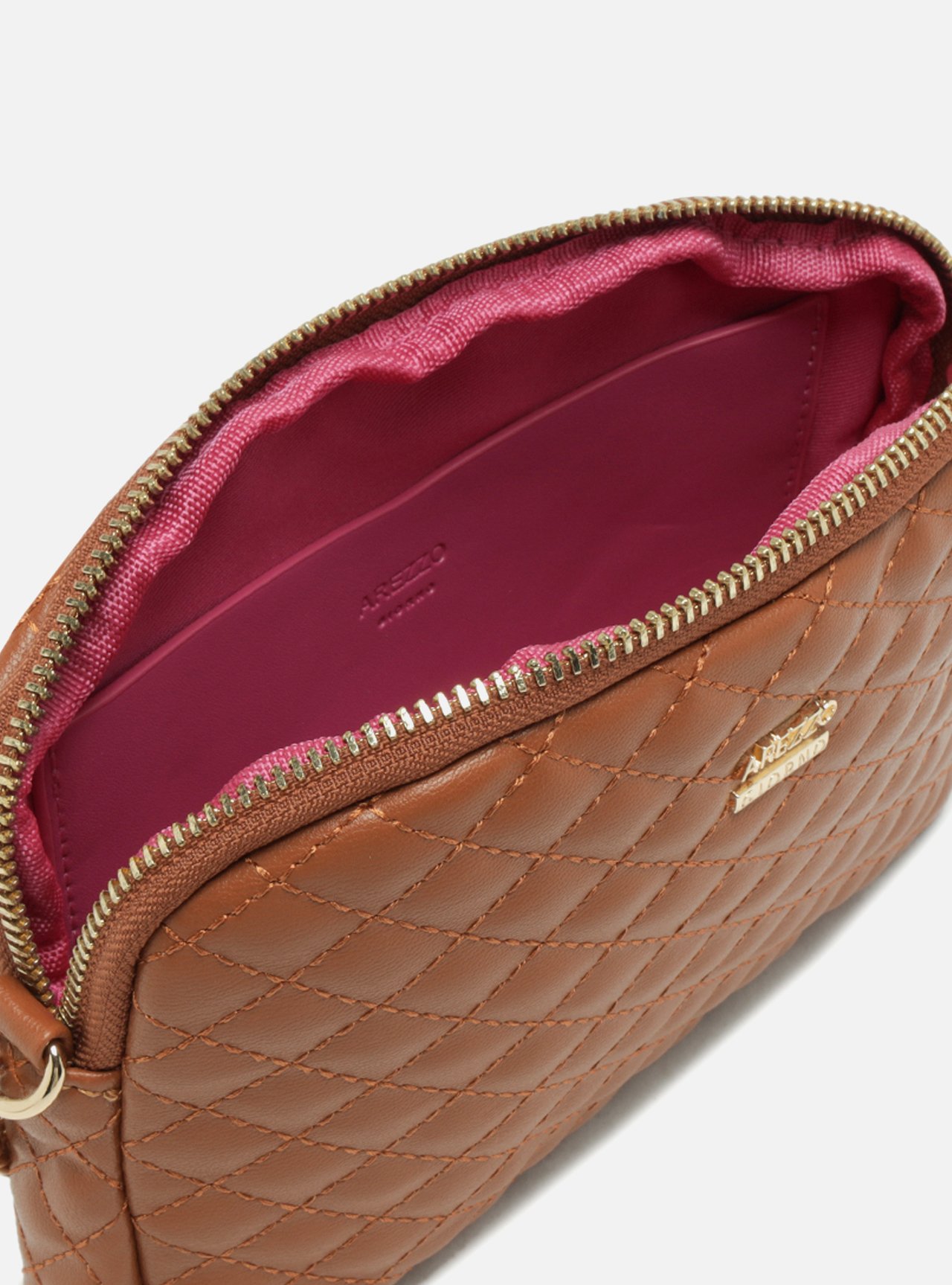 Bolsa Tiracolo Marrom Pequena Matelassê — foto 4