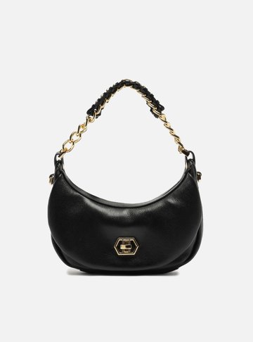 Bolsa Tiracolo Preta Couro Stella Média