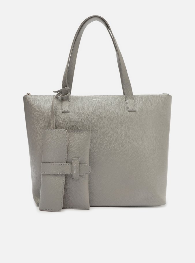 Bolsa Shopping Cinza Mercato Grande