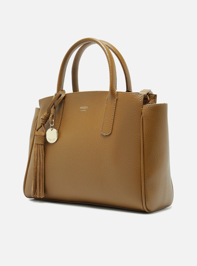 Bolsa Tote Marrom Grande Charm Barbicacho
