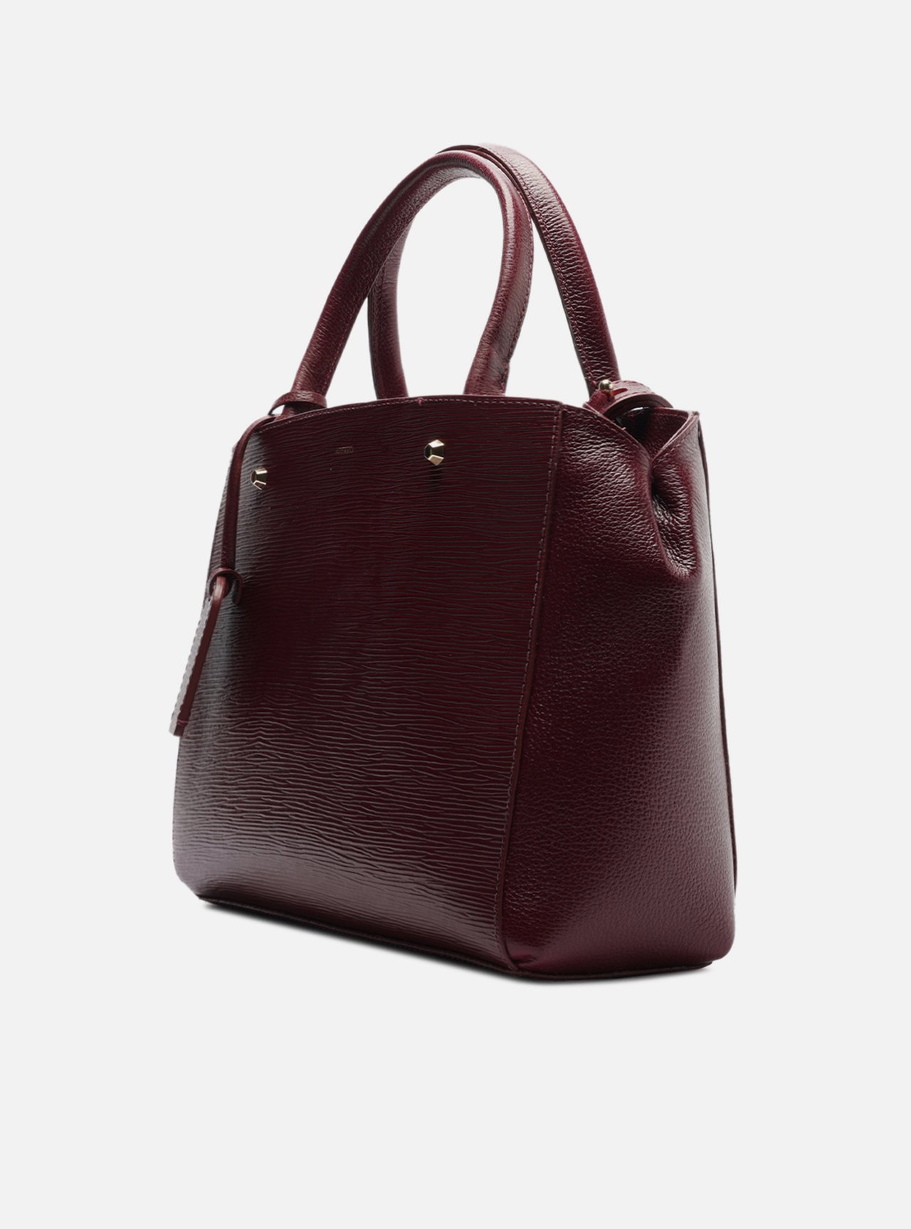 Bolsa Tote Vermelha Couro Bella Média — foto 2