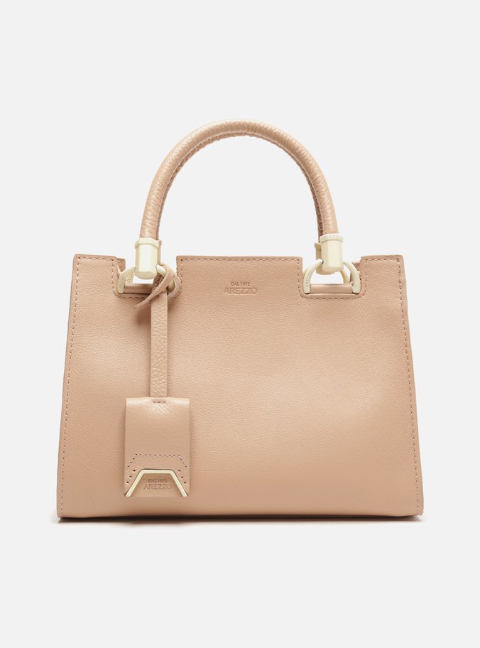Tote Nude Couro Abbraccio Média