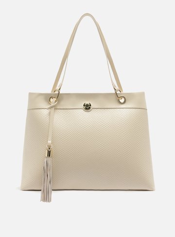 Bolsa Shopping Branca Grande