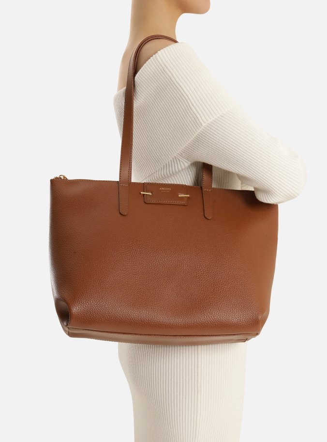 Bolsa Shopping Marrom Grande