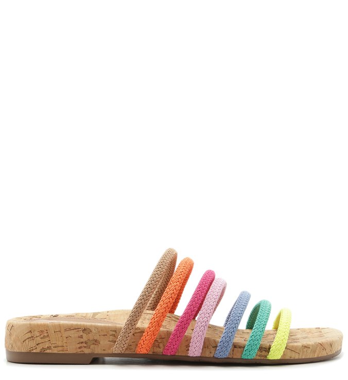 Rasteira Corda Tiras Multicolorida