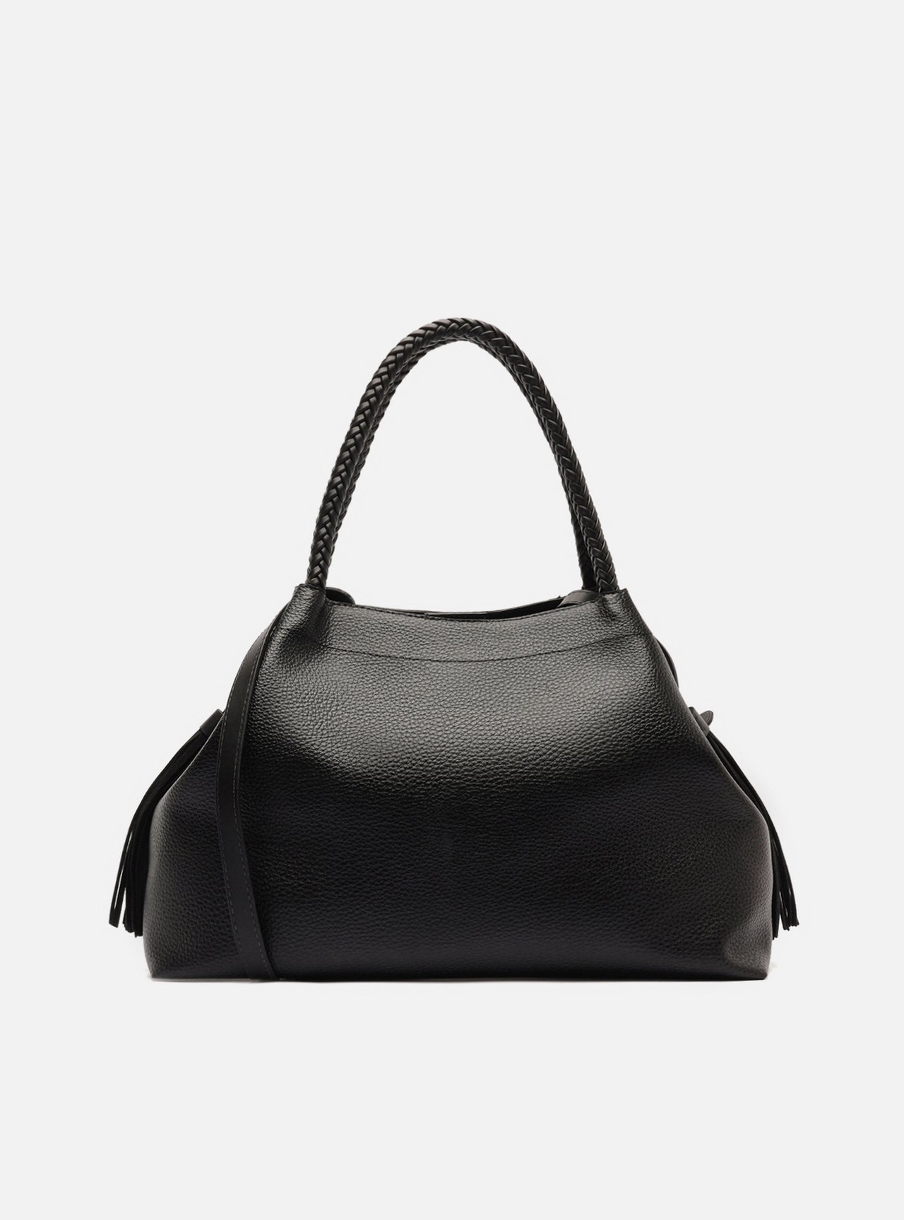 Bolsa Tote Preta Grande Tressê — foto 3