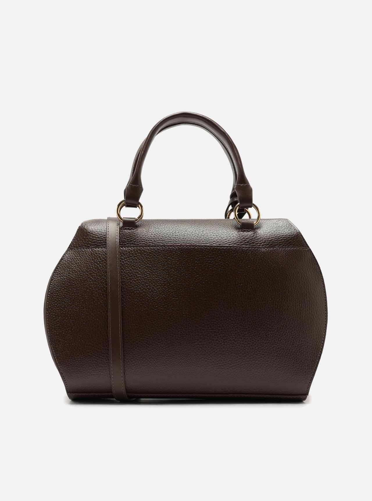 Bolsa Tote Marrom Grande Bag Charm Duplo — foto 3