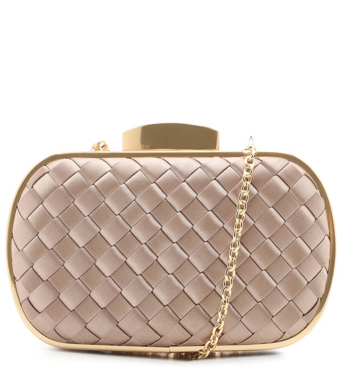 Clutch Nude Cetim Tressê Média