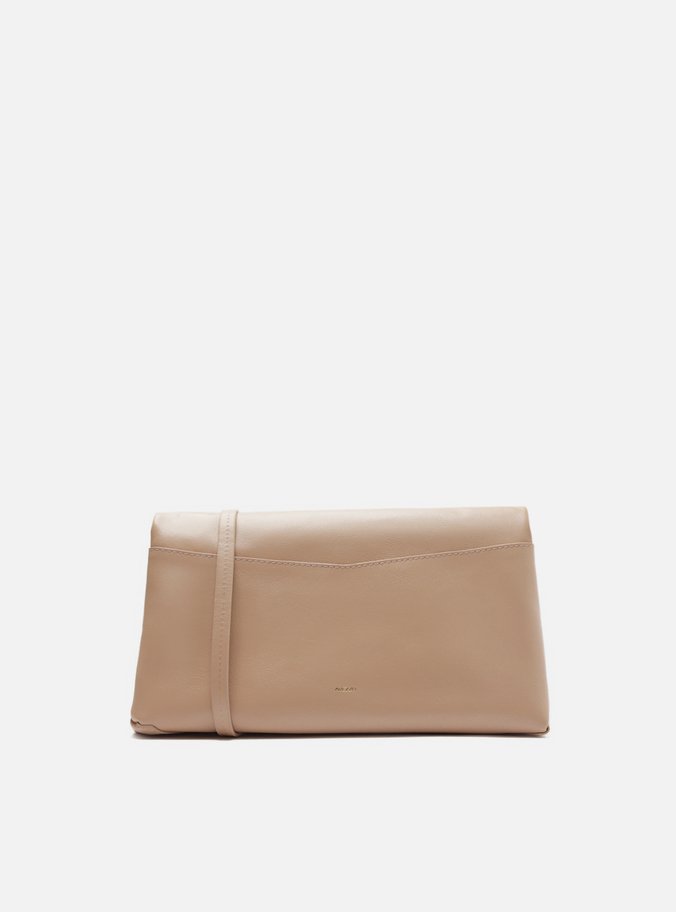 Bolsa Tiracolo Bege Couro Esther Média