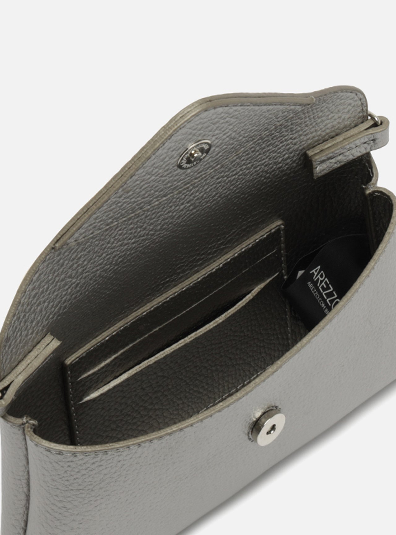Bolsa Tiracolo Prata Giorno Pequena Envelope — foto 4