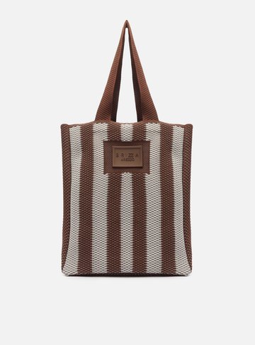 Arezzo — Bolsa Shopping Multicolorida Knit Grande Brizza
