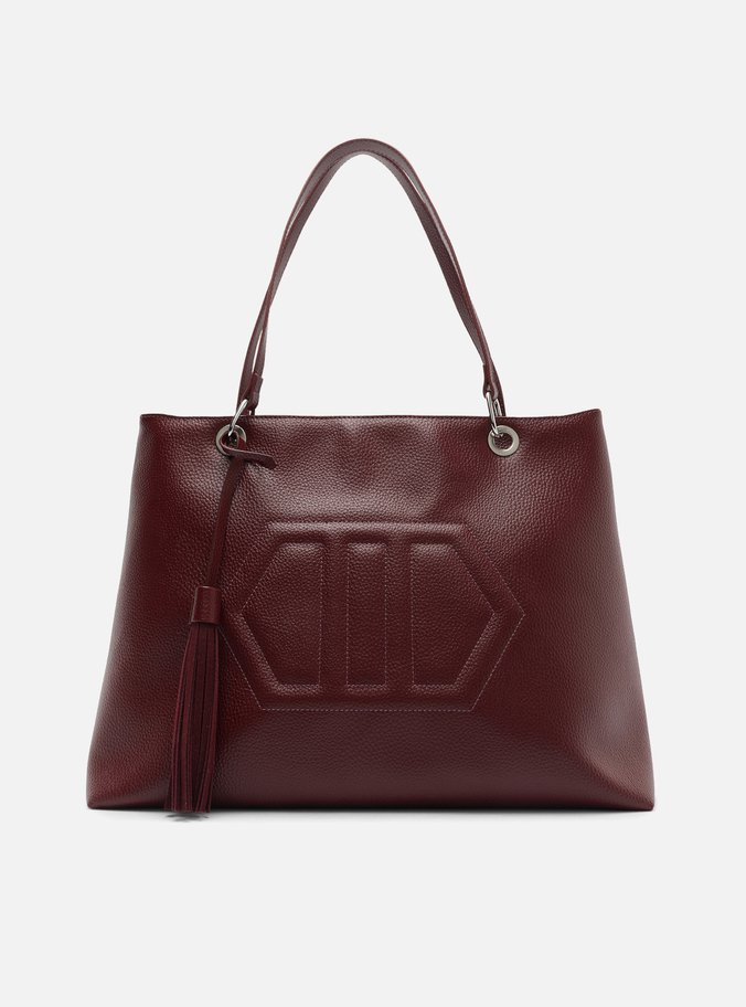 Bolsa Shopping Bordô Média Franja