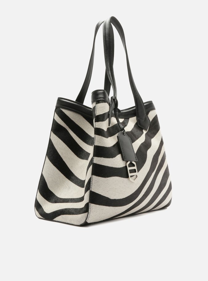 Bolsa Shopping Animal Print Grande Bag Charm