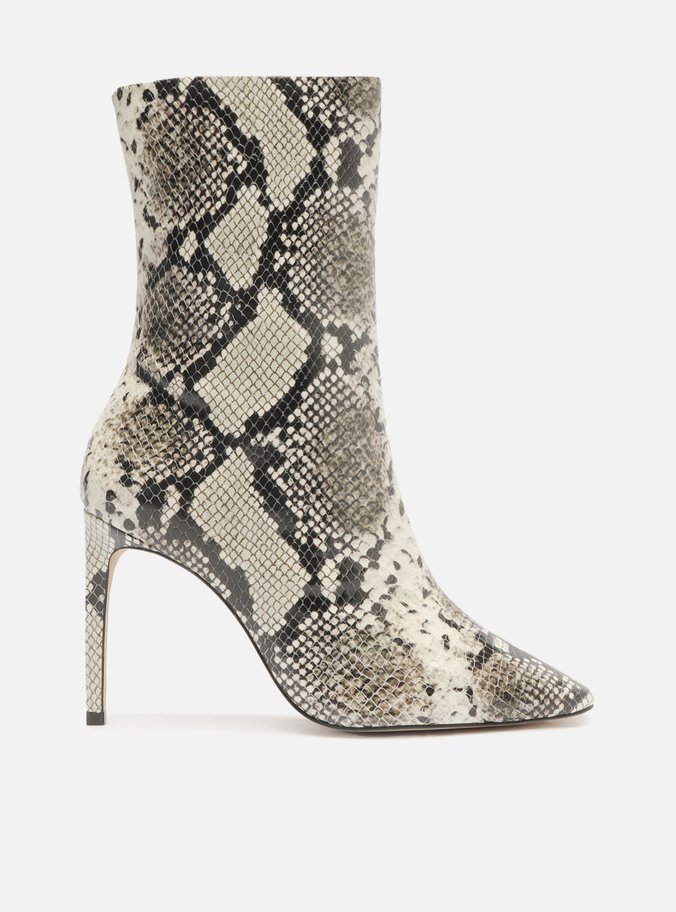 Bota Snake Cano Médio Bico Quadrado