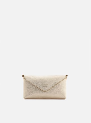Bolsa Tiracolo Dourada Giorno Pequena Envelope
