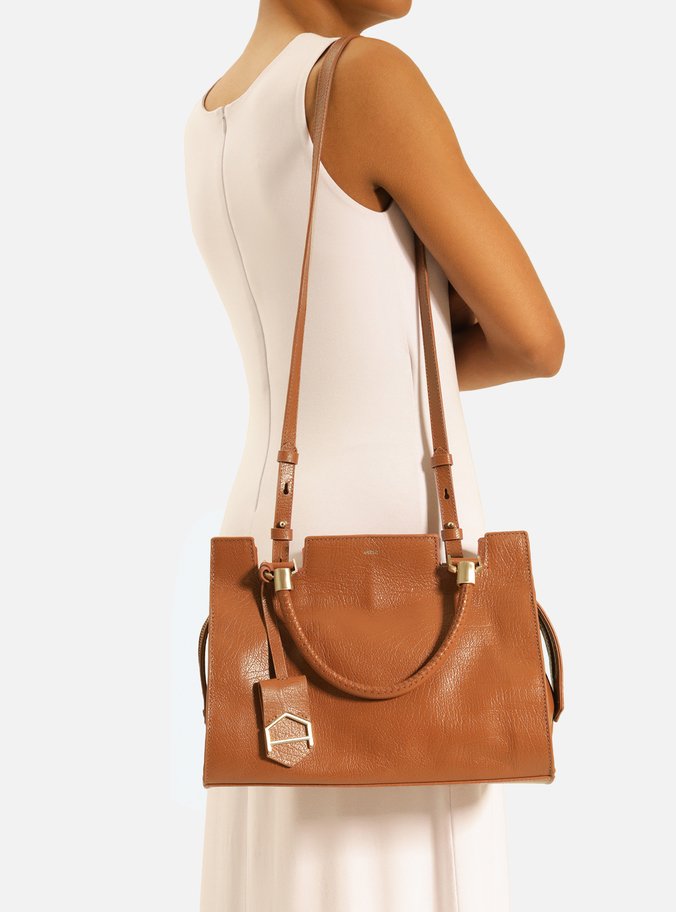 Bolsa Tote Marrom Couro Abraccio 2.0 Grande