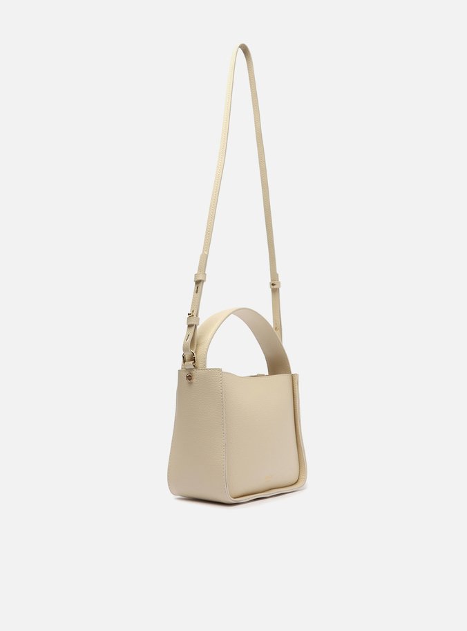 Bolsa Tote Off-White Couro Pouch Pequena