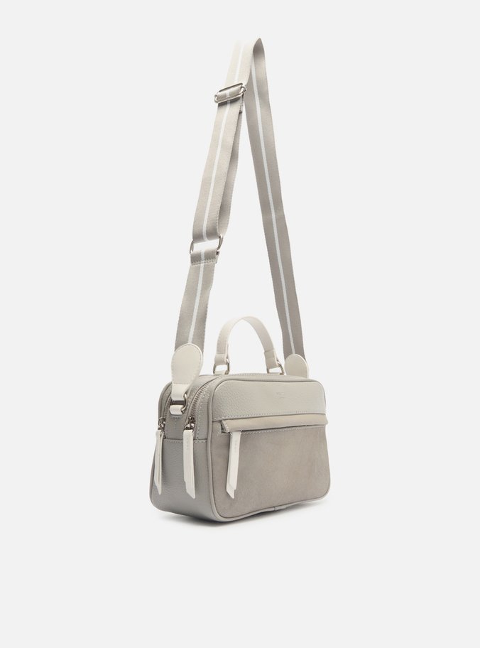 Bolsa Tiracolo Cinza Prione Média