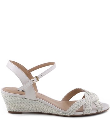 Anabela Trançadinha Off-White