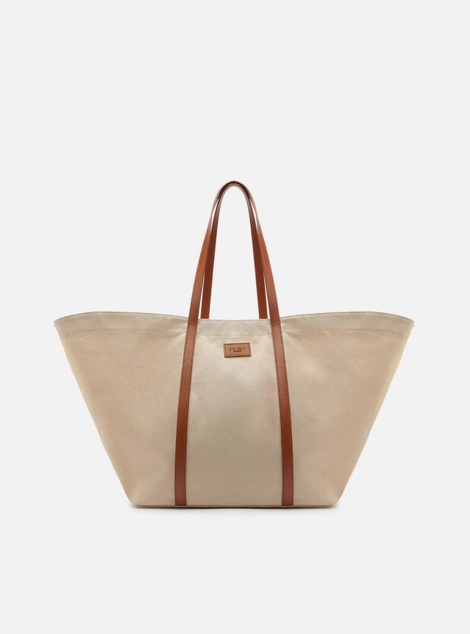 Bolsa Shopping Grande Bege Brizza