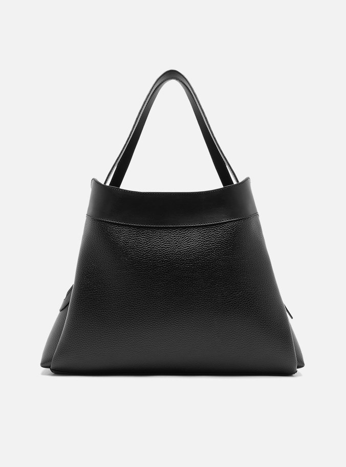 Bolsa Hobo Preta Grande Bag Charm