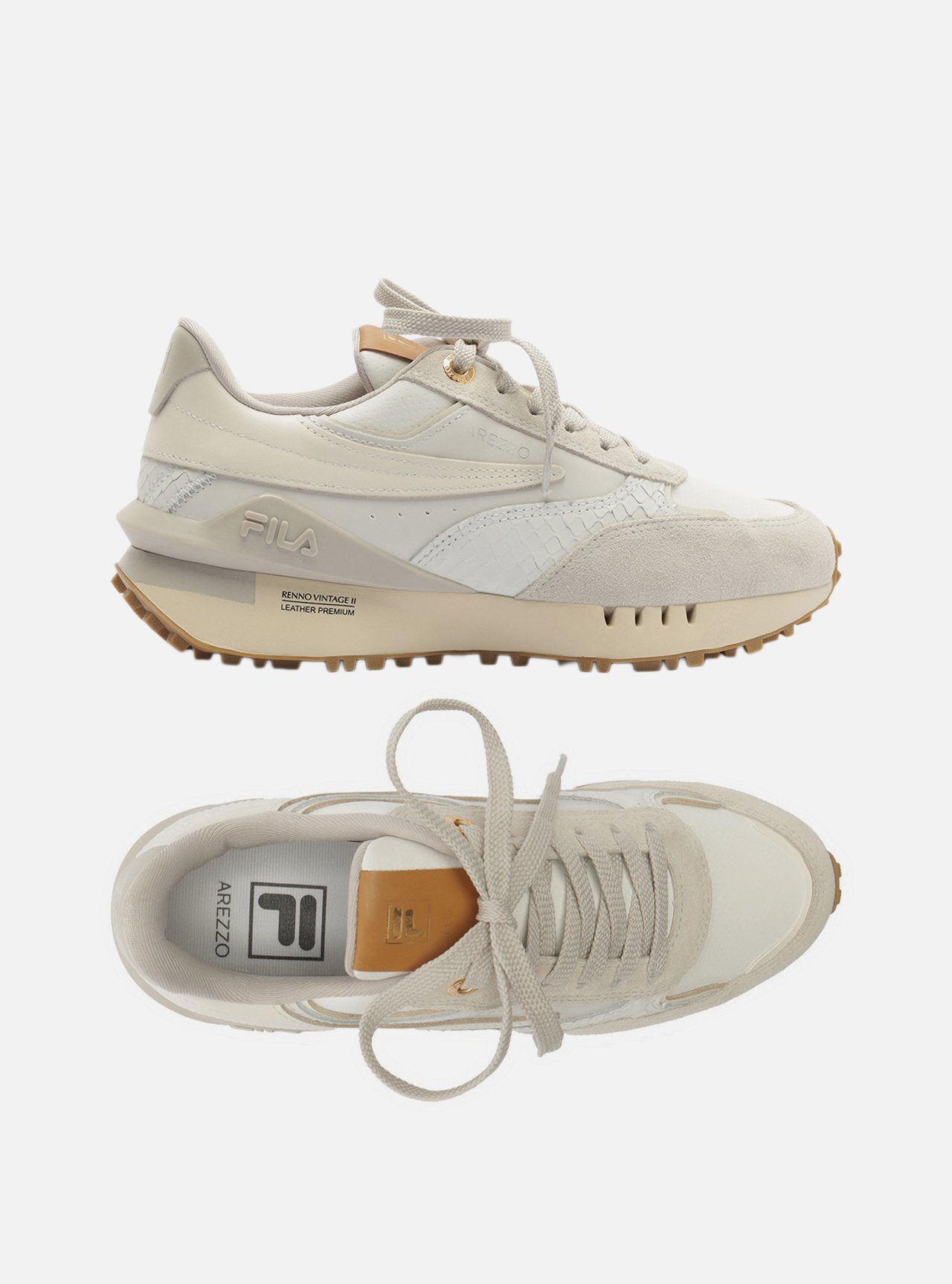Tênis Branco Solado Esportivo Suede Fila — foto 6