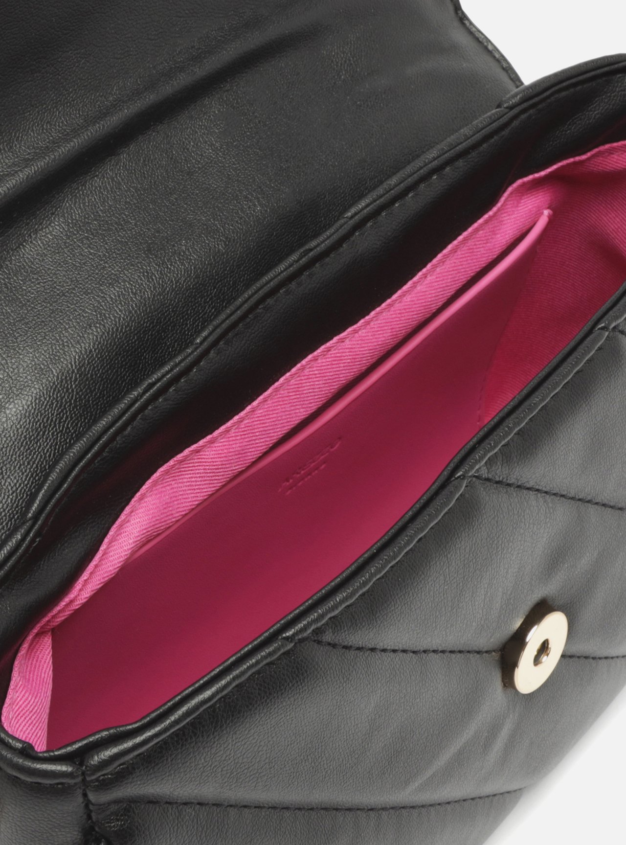 Bolsa Tiracolo Preta Média Matelassê Corrente — foto 4