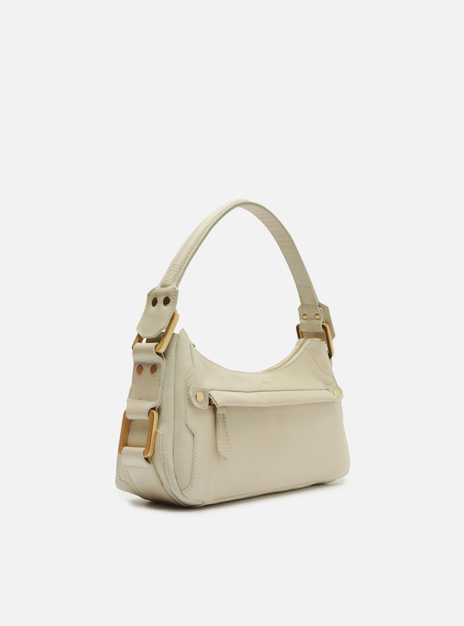 Bolsa Tiracolo Branca Couro Gretha Média